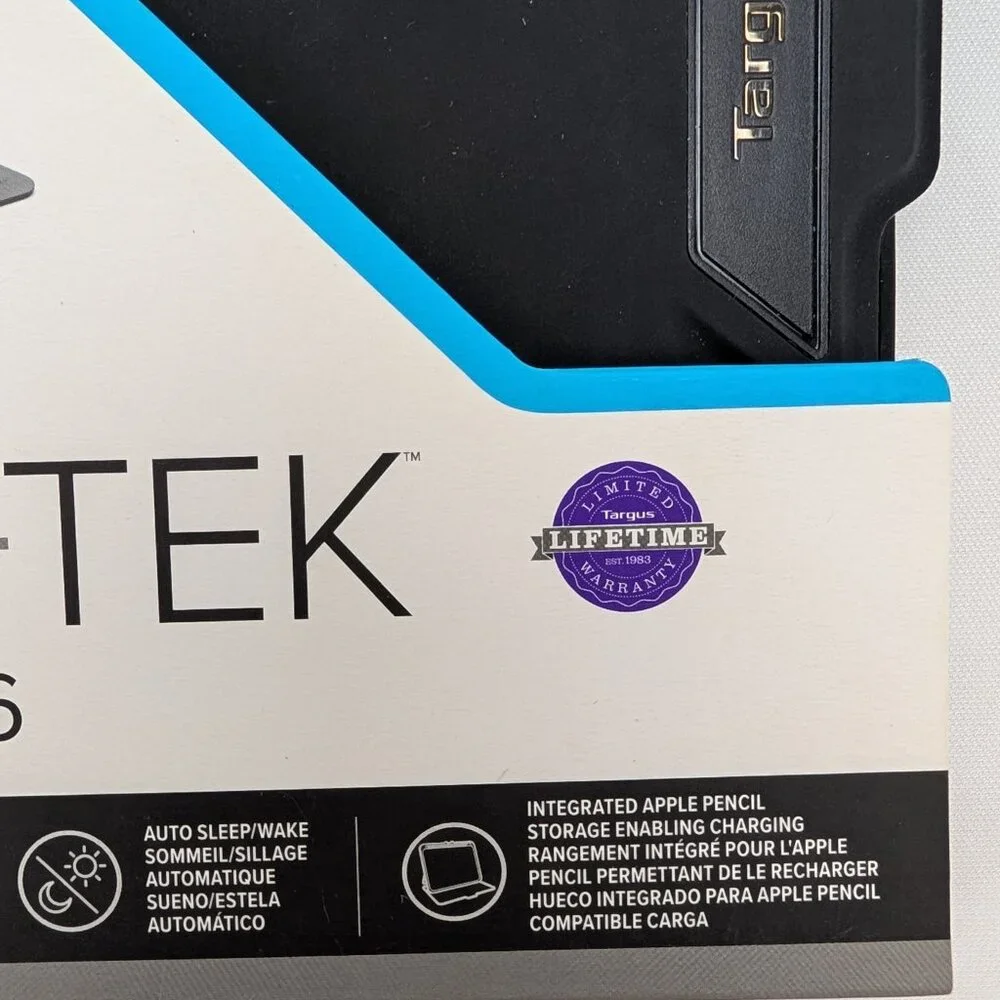 New Targus Pro-Tek For IPad Mini 6 Case Black THZ911US Antimicrobial Protection